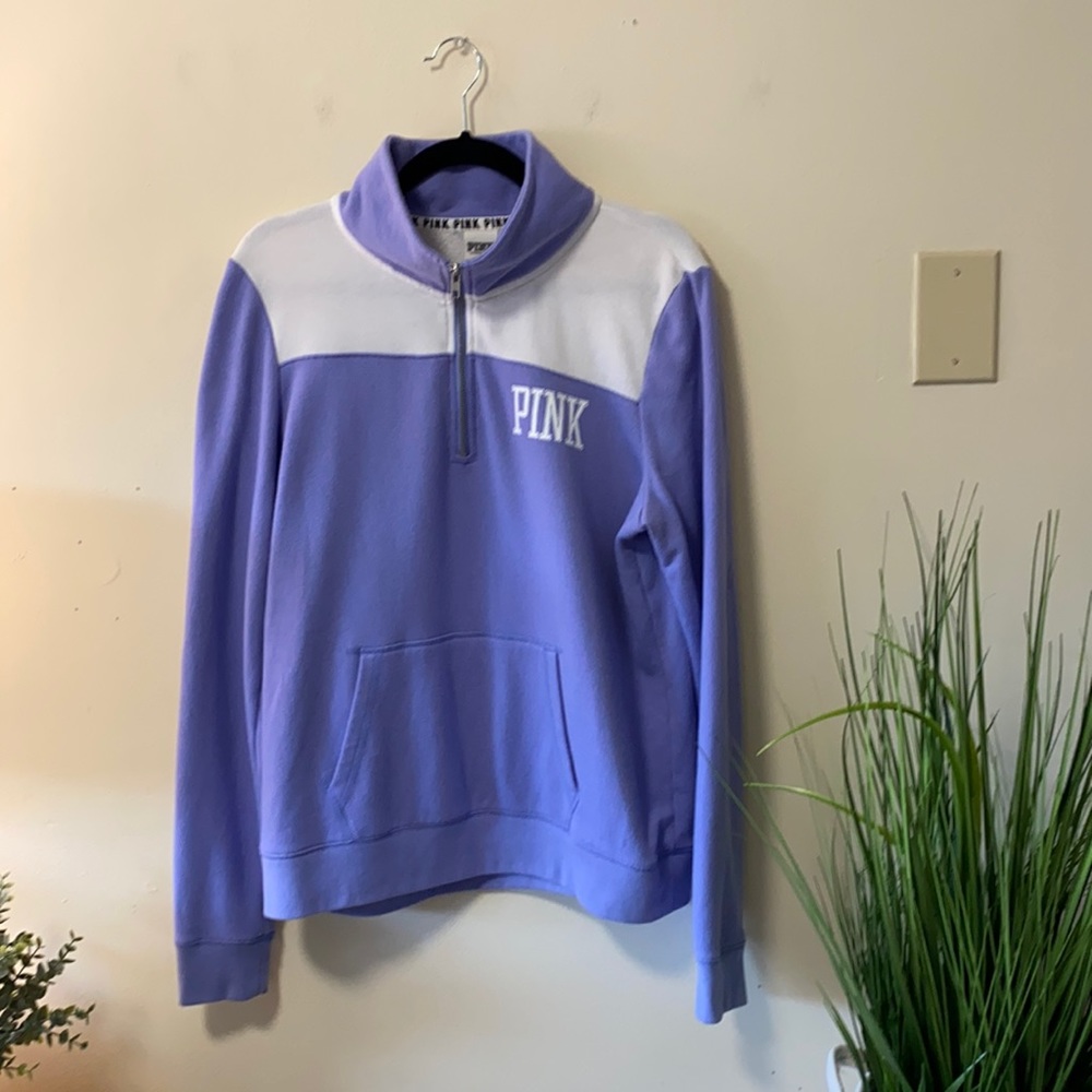 PINK Victoria’s Secret quarter zip sweatshirt - Picture 1 of 3